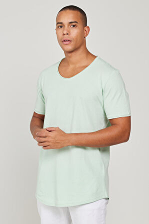 Standart Fit Normal Kesim Bisiklet Yaka %100 Pamuk Kısa Kollu Tişört