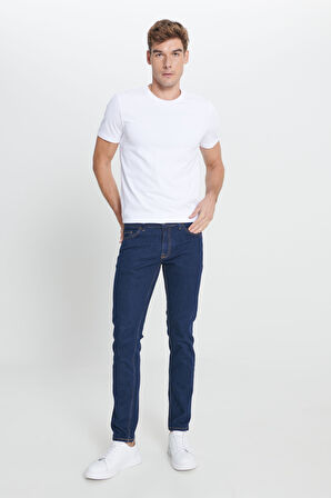 Slim Fit Dar Kesim 5 Cep Esnek Denim Jean Kot Pantolon