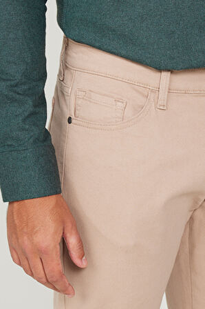 Slim Fit Dar Kesim 5 Cep Pamuklu Esnek Pantolon