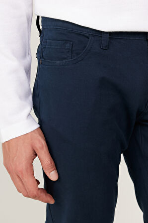 Slim Fit Dar Kesim 5 Cep Pamuklu Esnek Pantolon