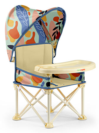 Minimono Tenteli Portatif  Mama Sandalyesi Bej