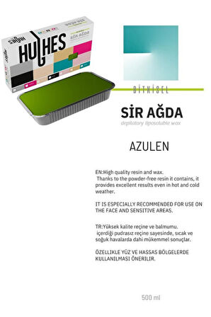 Hughes Profesyonel Kalıp Ağda 500 Ml Azulen Yeşil
