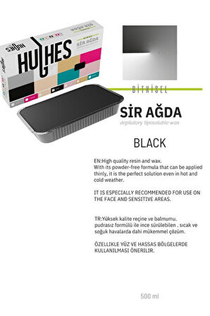 Hughes Profesyonel Kalıp Ağda 500 Ml Black Siyah