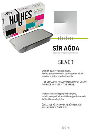 Hughes Profesyonel Kalıp Ağda 500 Ml Silver Gümüş