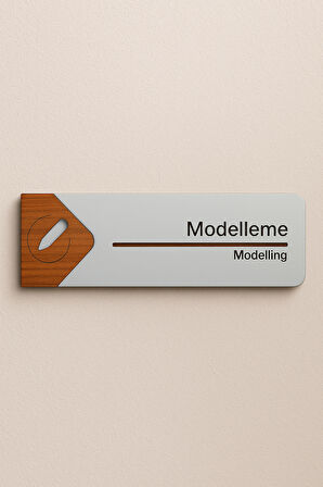 Modelleme Ofis Oda Kapı İsimliği Yönlendirme Tabelası Levhası Kişiselleştirilebilir