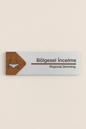Bölgesel İncelme Ofis Oda Kapı İsimliği Yönlendirme Tabelası Levhası Kişiselleştirilebilir