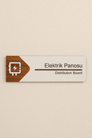 Elektrik Panosu Ofis Oda Kapı İsimliği Yönlendirme Tabelası Levhası Kişiselleştirilebilir
