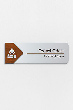 Tedavi Odası Ofis Oda Kapı İsimliği Yönlendirme Tabelası Levhası Kişiselleştirilebilir