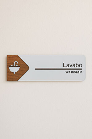 Lavabo Ofis Oda Kapı İsimliği Yönlendirme Tabelası Levhası Kişiselleştirilebilir