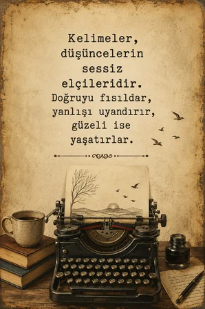 Retro Edebi Sözlü MDF Duvar Tablosu Vintage Dekoratif Motivasyon Yazılı Tablo 3