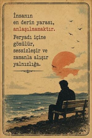 Retro Edebi Sözlü MDF Duvar Tablosu Vintage Dekoratif Motivasyon ve Anlamlı Yazı 33