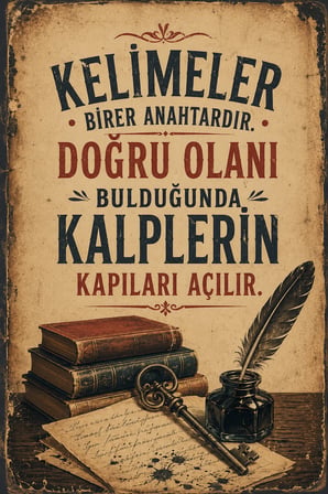 Retro Edebi Sözlü MDF Duvar Tablosu Vintage Dekoratif Motivasyon Yazılı Poster 46