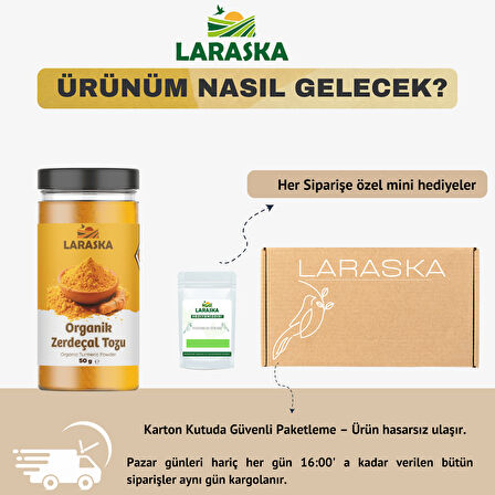Organik Toz Zerdeçal- Organic Turmeric Powder - Turmeric Ground 50g