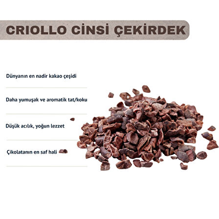 Ham Kakao Parçacıkları 150g - Raw Cacao Nibs Criollo