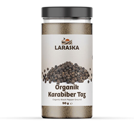 Organik Karabiber Toz 50g Organic Black Pepper Ground