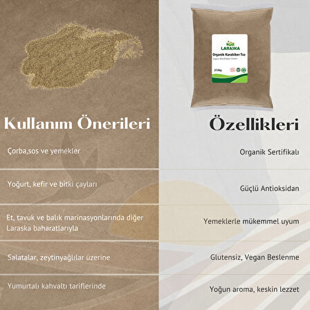 Organik Karabiber Toz 250g Organic Black Pepper Ground