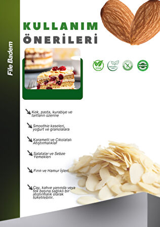 File Badem 1kg Almond Flakes Taze Yeni Mahsül