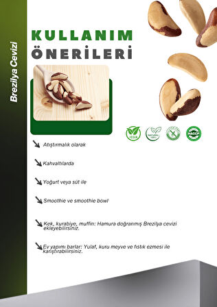 Brezilya Cevizi İçi Yeni Tane 100g Brazil Nut