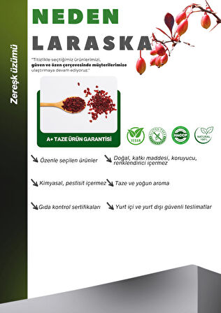 Kuru Zereşk (barberries) 10 Kg Yeni Mahsül 1. Kalite Iran Üzümü Zereshk Avantajlı Paket