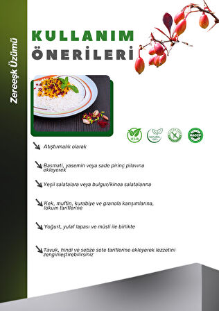 Kuru Zereşk (barberries) 10 Kg Yeni Mahsül 1. Kalite Iran Üzümü Zereshk Avantajlı Paket