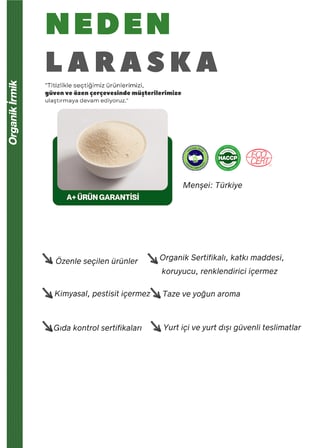 Organik İrmik 500g Organic Semolina - Loçkam Serisi