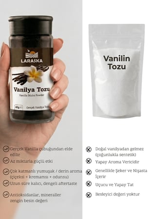 Saf Vanilya Toz 160g (40gx4) Gerçek Vanilya Tozu Vanilla Sticks Ground İşletme Boyu Avantajlı Paket