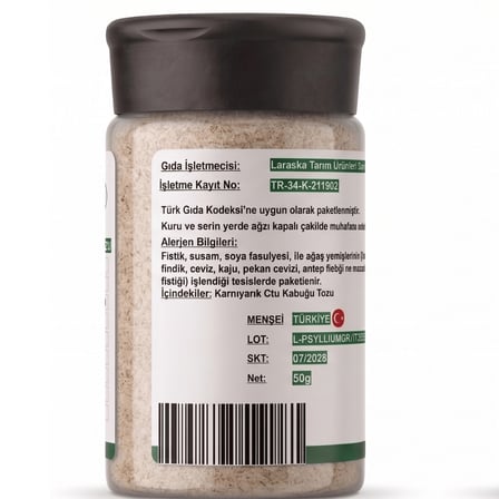 Karnıyarık Otu Kabuğu Tozu 250g Psyllium Husk Powder