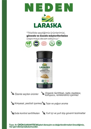 Organik Çörek Otu 500g Organic Black Cumin Seeds