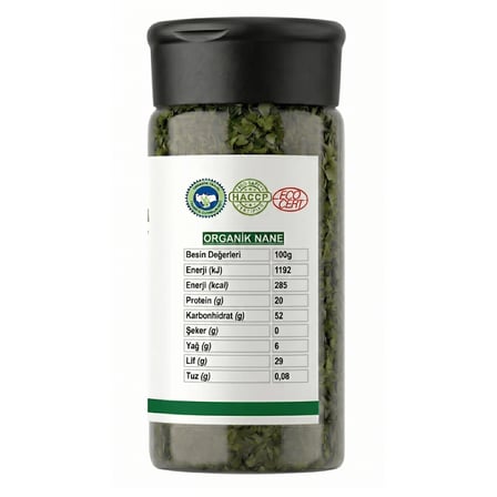 Organik Nane 20g - Organic SpearMint 50g