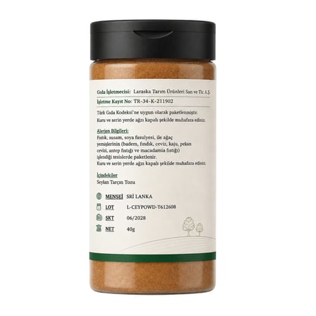 Seylon Tarçın Toz 40g Real Ceylon Cinnamon Powder