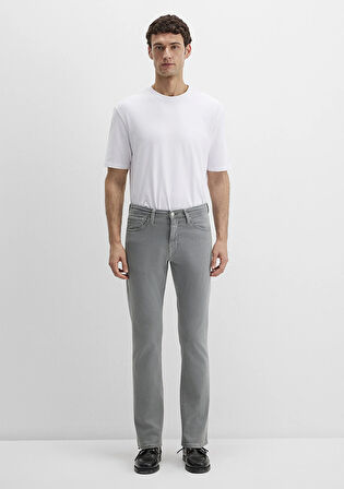 Martin Gölge Gri Comfort Gabardin Pantolon 0037880922