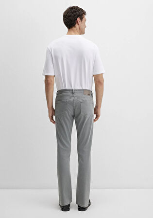 Martin Gölge Gri Comfort Gabardin Pantolon 0037880922