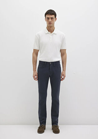 Marcus Mavi Yıkamalı Comfort Gabardin Pantolon 0035132609