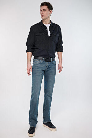 M0020283707 Hunter Mavi Erkek Jean Pantolon Foggy Shaded Mavi Black