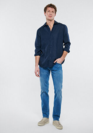 Pierre Gölgeli Mavi Premium Blue Jean Pantolon 0020983709