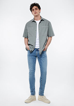 James Vintage Açık Mavi Gölgeli Street Jean Pantolon 0042483788