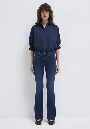 Molly Gold Klasik Koyu Mavi Jean Pantolon 1013684068
