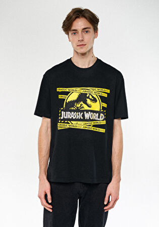 Mavi Jurassic World Baskılı Siyah Tişört 0611294-900