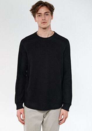 Mavi Uzun Kollu Siyah Tişört 0610106-900