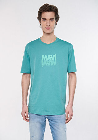 Mavi Logo Baskılı Mavi Tişört 0611311-71824