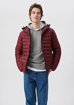 Mavi Bordo Şişme Mont 0110197-70426