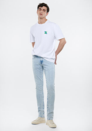JAKE Eskitilmiş Mavi Pro Jean Pantolon 0042284452