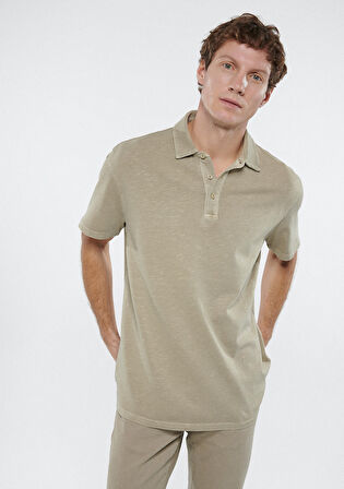 Mavi Bej Polo Tişört 0611325-70338