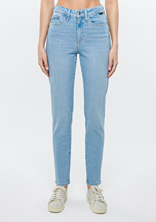 CINDY Açık Mavi Gold Shape Jean Pantolon 100277-84410