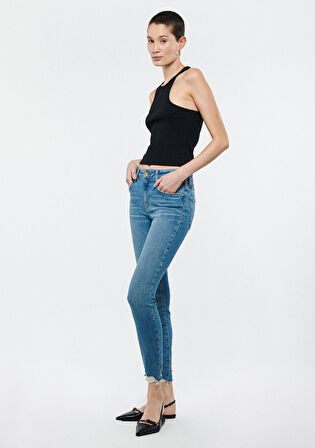TESS Gölgeli Mavi Gold Premium Jean Pantolon 100328-84205