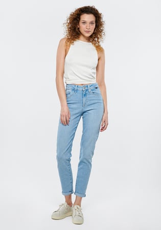 CINDY Açık Mavi Gold Shape Jean Pantolon 100277-84410