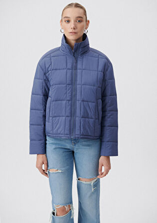Mavi Dik Yaka Indigo Şişme Mont 1110260-70757