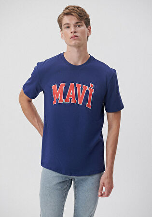 Mavi Logo Baskılı Mavi Tişört 0611711-70722