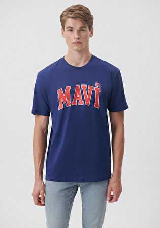Mavi Logo Baskılı Mavi Tişört 0611711-70722