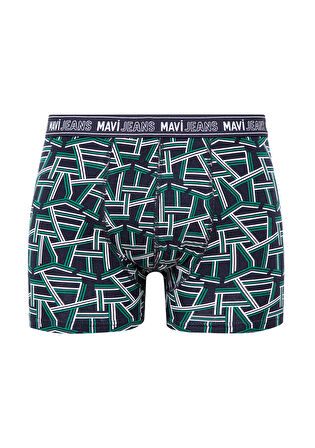 Baskılı Mavi Boxer 0911065-83077